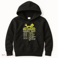 Auto Repair Mechanic Labor Rates Funny Mechanic Hourly Rate Kids Hoodie thumb 0