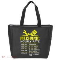 Auto Repair Mechanic Labor Rates Funny Mechanic Hourly Rate Tote Bag thumb 0