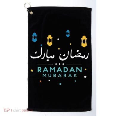 Arabic Ramadan Mubarak Decoration Graphic Gift Golf Towel