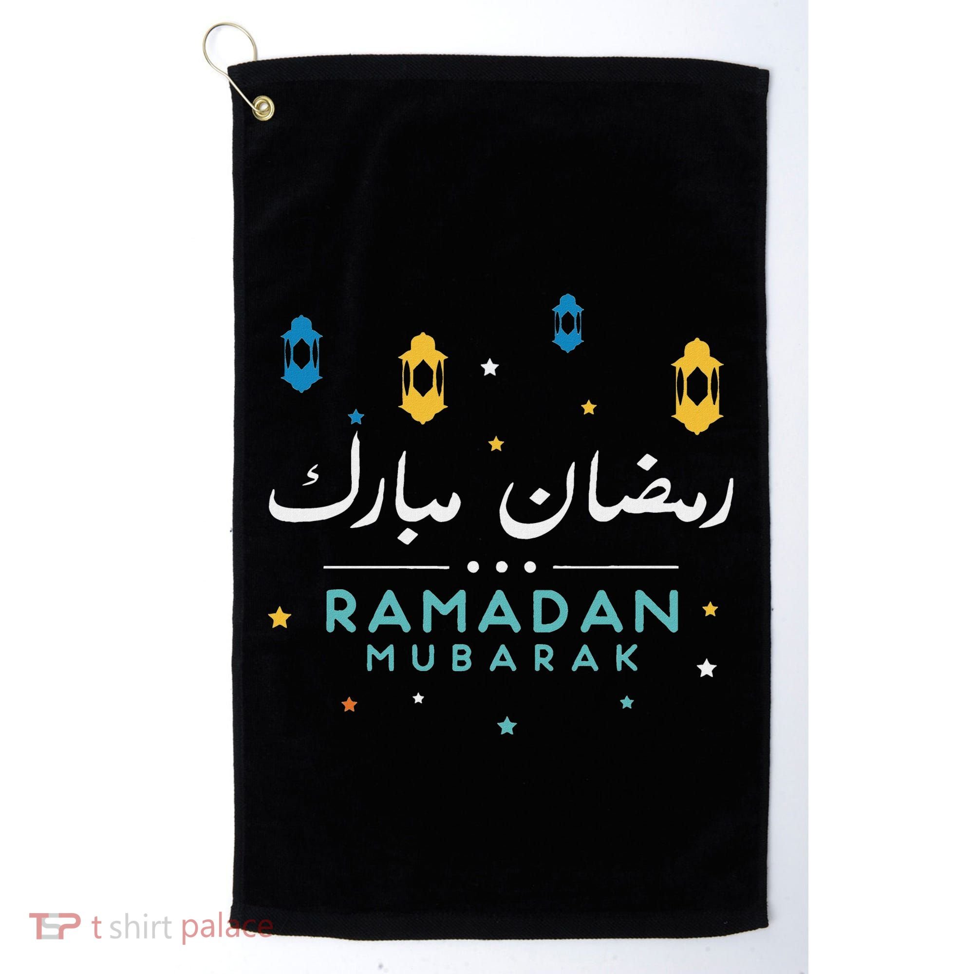 Arabic Ramadan Mubarak Decoration Graphic Gift Golf Towel