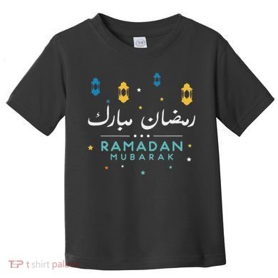 Arabic Ramadan Mubarak Decoration Graphic Gift Toddler T-Shirt