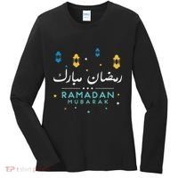 Arabic Ramadan Mubarak Decoration Graphic Gift Women's Long Sleeve Shirt thumb 0