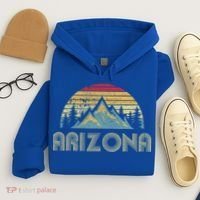 Arizona Retro Mountains Nature Hiking Hoodie thumb 4