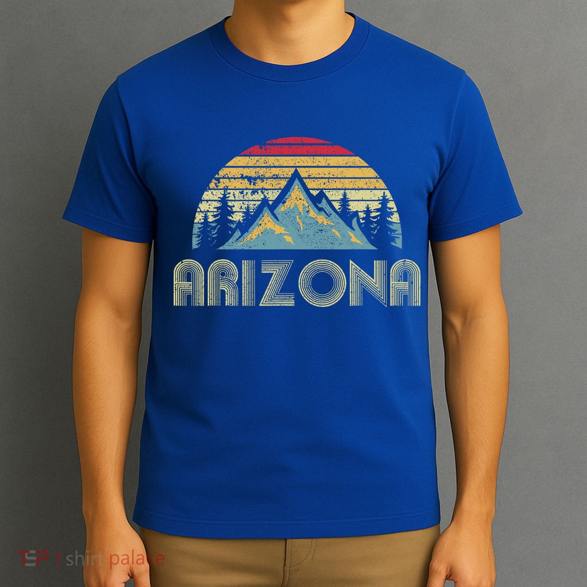 Arizona Retro Mountains Nature Hiking T-Shirt