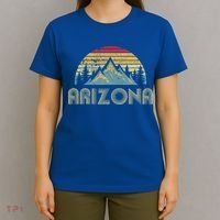 Arizona Retro Mountains Nature Hiking T-Shirt thumb 4