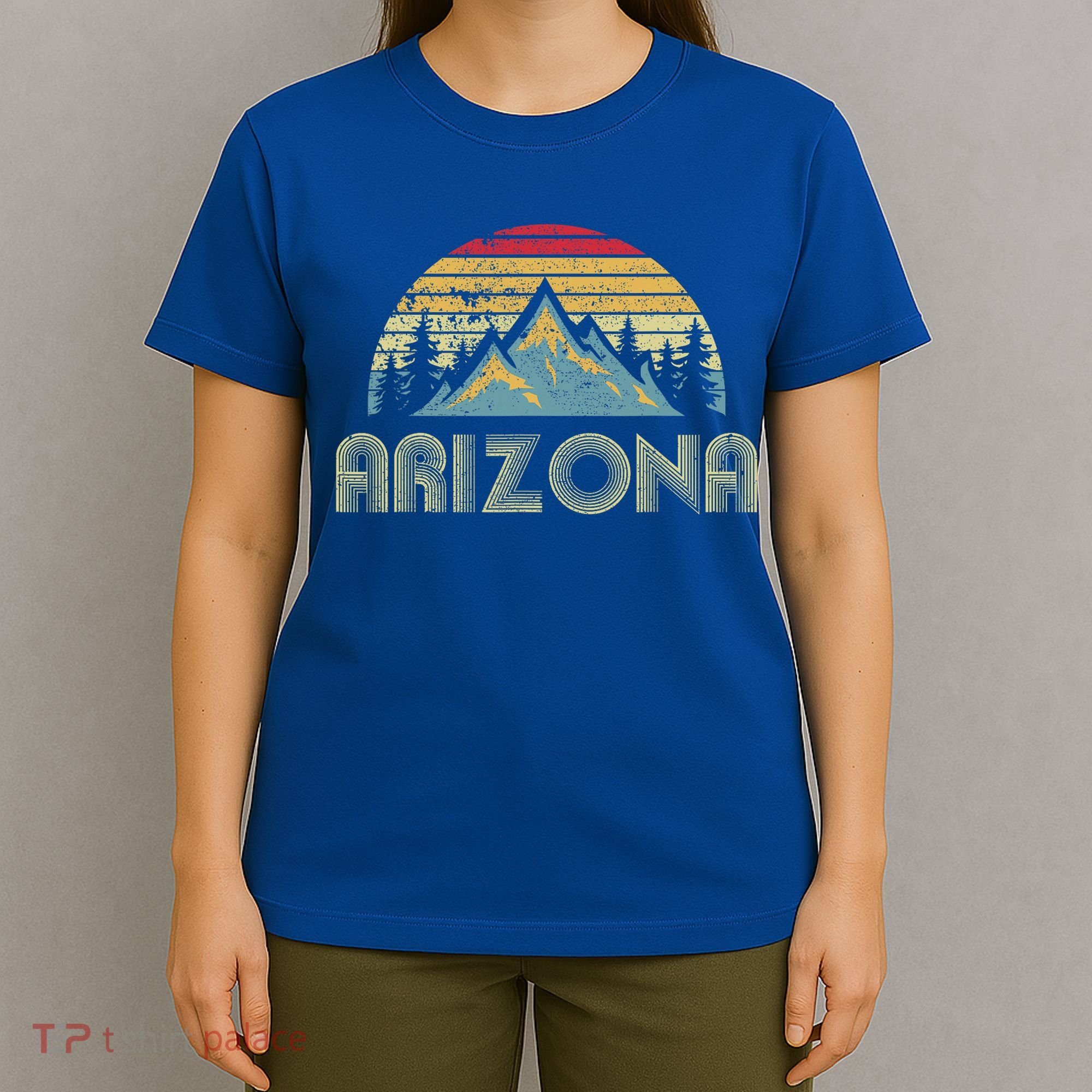Arizona Retro Mountains Nature Hiking T-Shirt