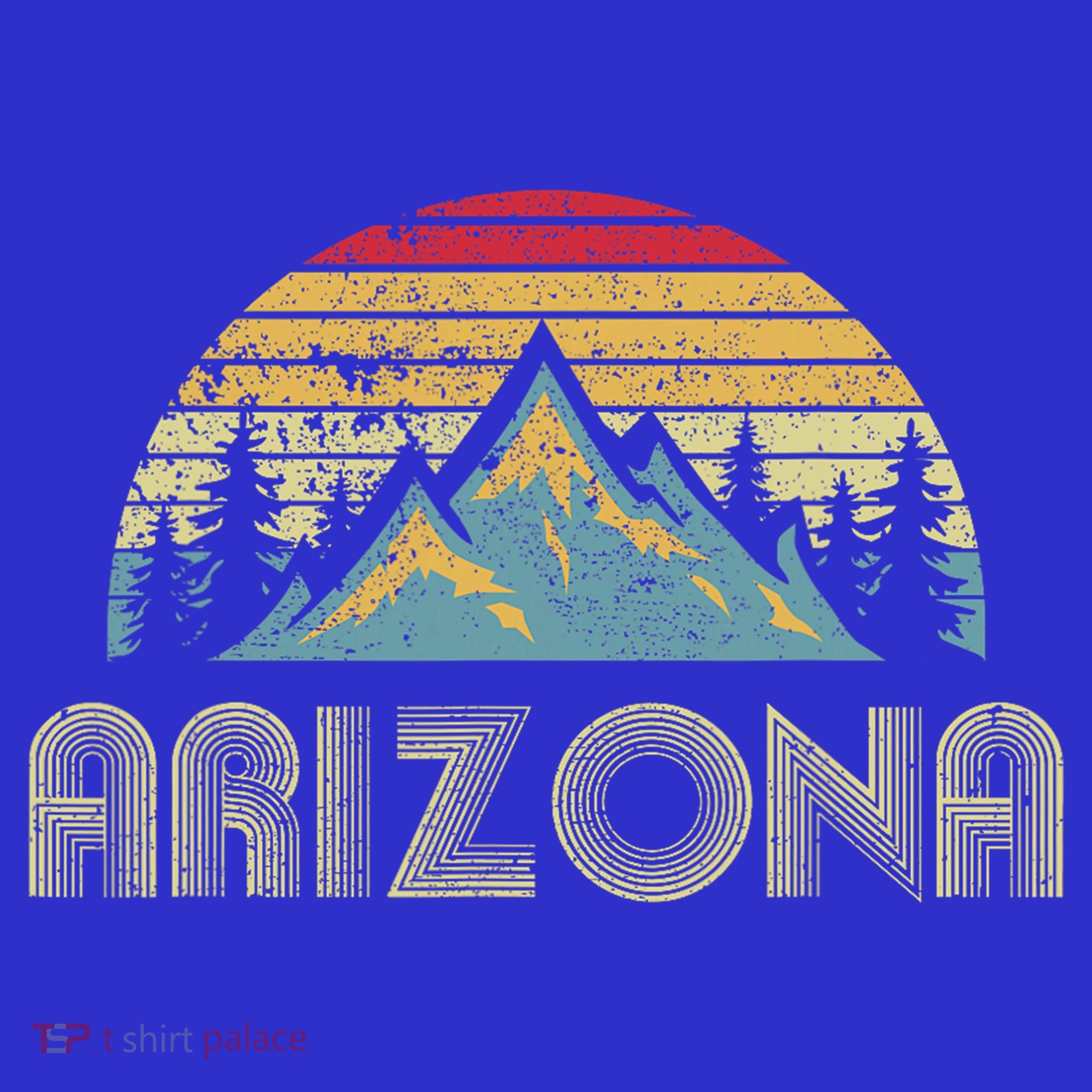 Arizona Retro Mountains Nature Hiking T-Shirt