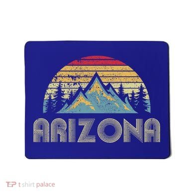 Arizona Retro Mountains Nature Hiking Mousepad