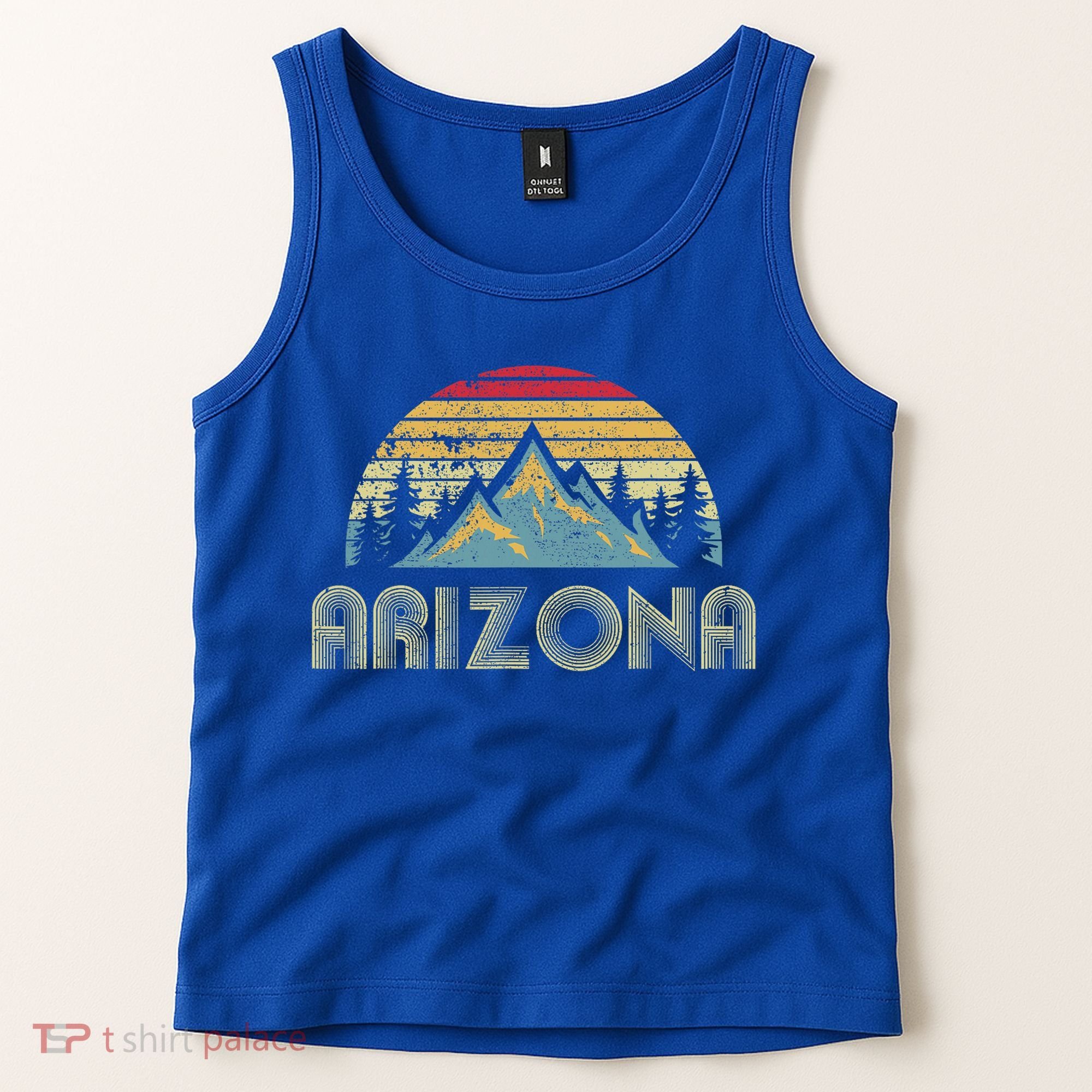 Arizona Retro Mountains Nature Hiking Tank Top