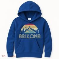 Arizona Retro Mountains Nature Hiking Kids Hoodie thumb 0