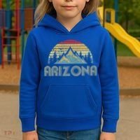 Arizona Retro Mountains Nature Hiking Kids Hoodie thumb 3