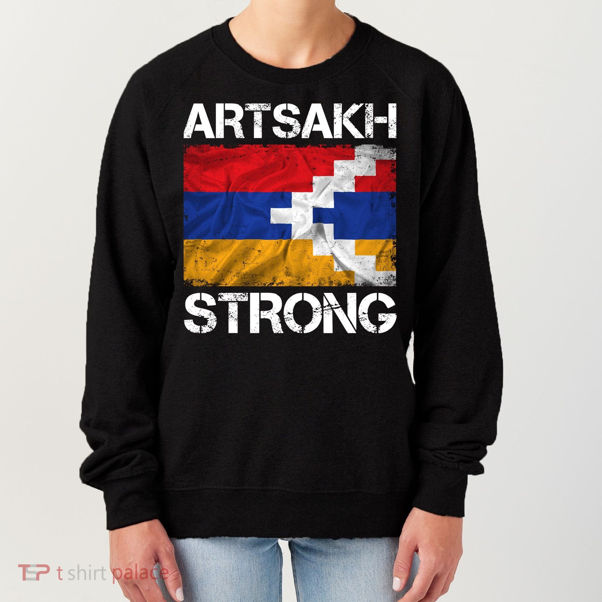 Armenia Flag Artsakh Strong Protest Women's Sweatshirt