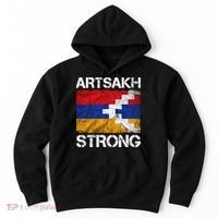 Armenia Flag Artsakh Strong Protest Hoodie thumb 0