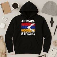 Armenia Flag Artsakh Strong Protest Hoodie thumb 3