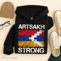 Armenia Flag Artsakh Strong Protest Hoodie thumb 4