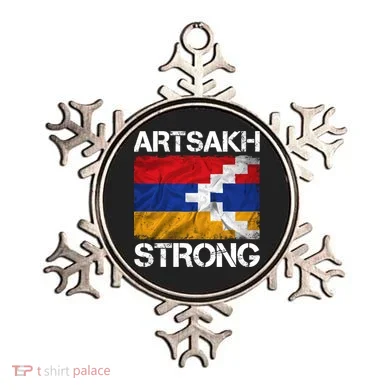 Armenia Flag Artsakh Strong Protest Ornament