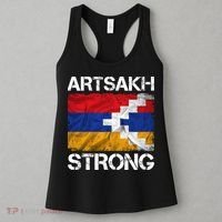 Armenia Flag Artsakh Strong Protest Women's Tank Top thumb 3