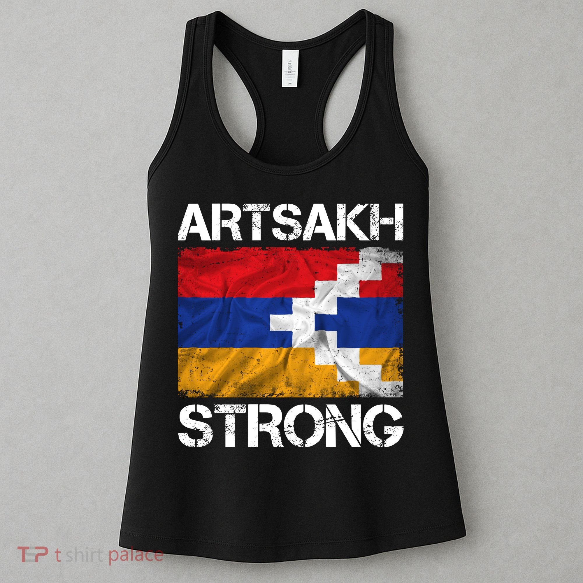 Armenia Flag Artsakh Strong Protest Women's Tank Top