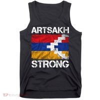 Armenia Flag Artsakh Strong Protest Tank Top thumb 0