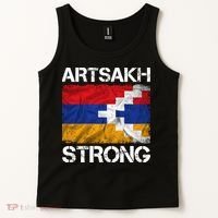 Armenia Flag Artsakh Strong Protest Tank Top thumb 2