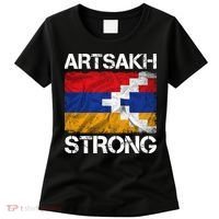 Armenia Flag Artsakh Strong Protest Women's T-Shirt thumb 0