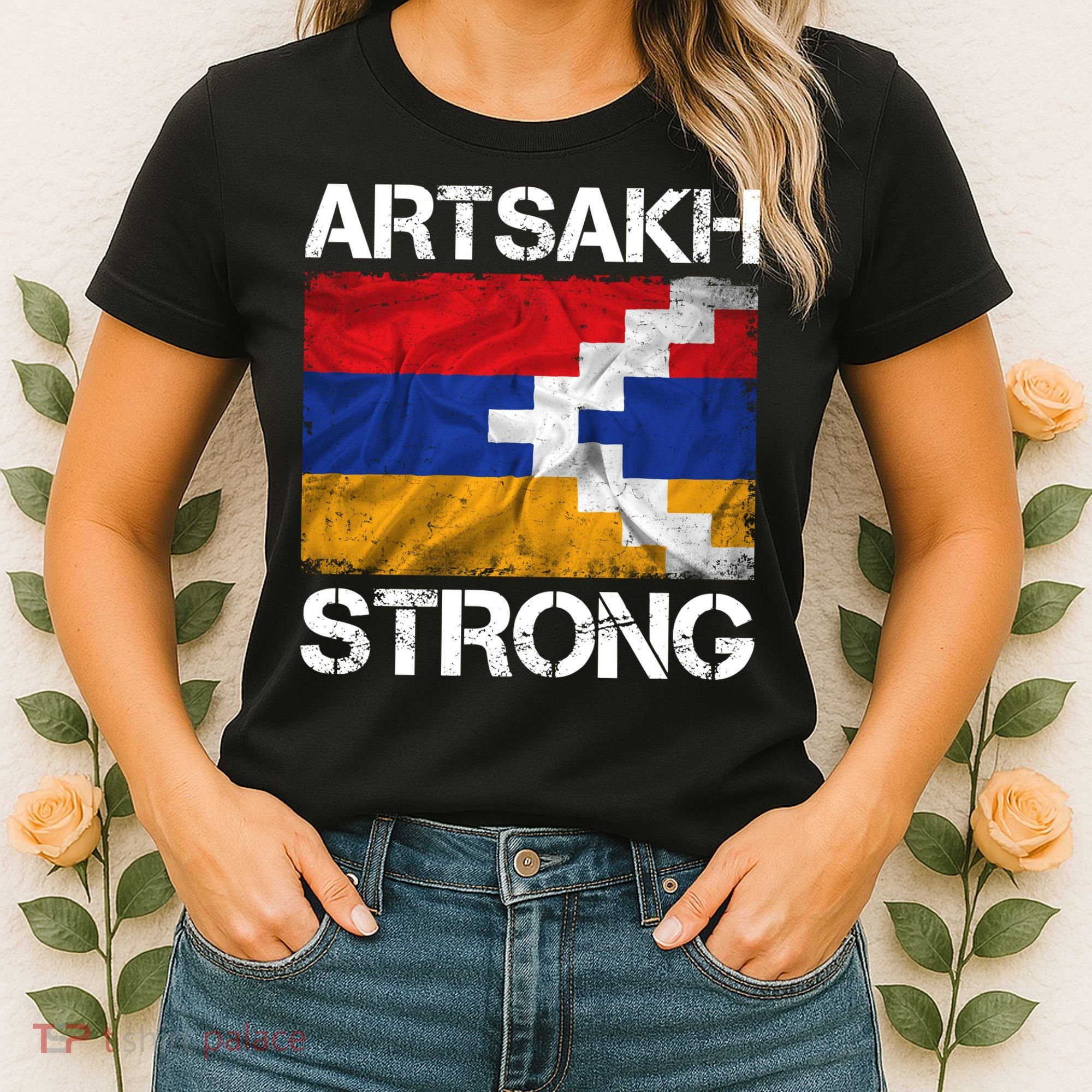 Armenia Flag Artsakh Strong Protest Women's T-Shirt