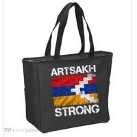 Armenia Flag Artsakh Strong Protest Tote Bag thumb 2