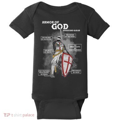 Armor Of God Ephesian 6:10-18 Baby Bodysuit