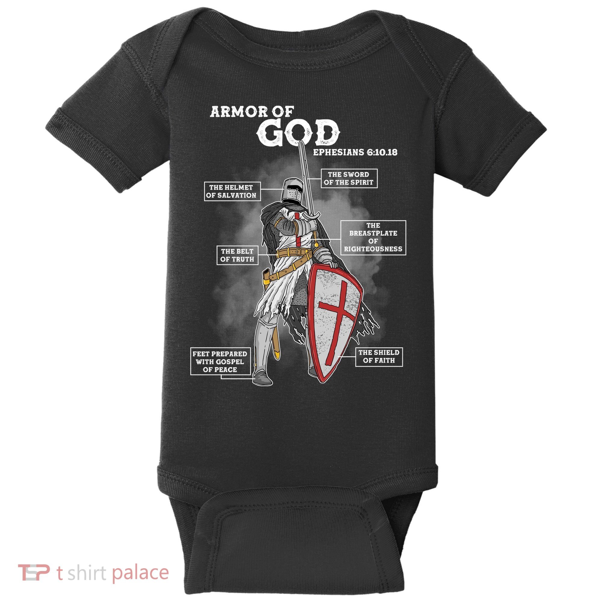 Armor Of God Ephesian 6:10-18 Baby Bodysuit