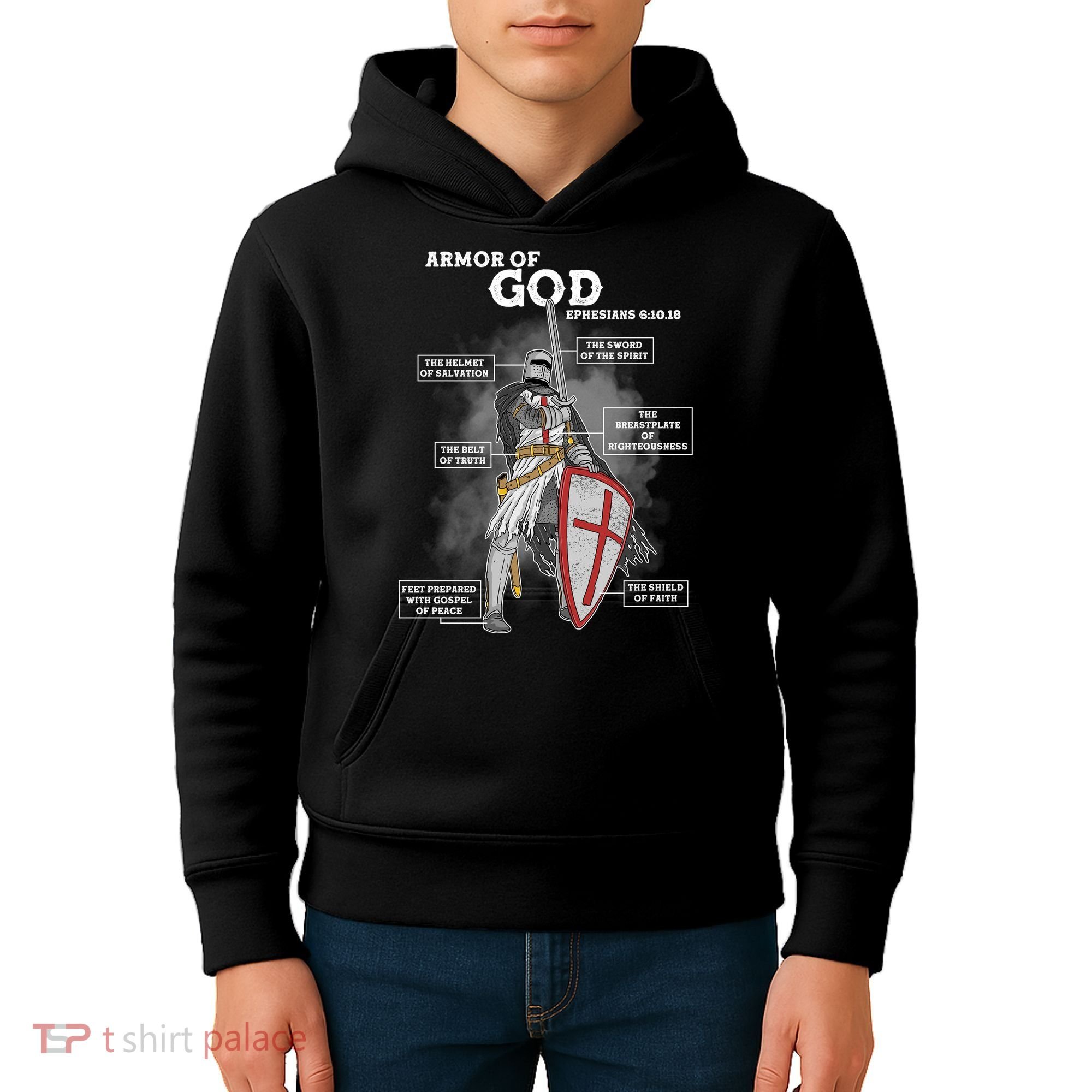 Armor Of God Ephesian 6:10-18 Kids Hoodie