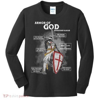 Armor Of God Ephesian 6:10-18 Kids Long Sleeve Shirt