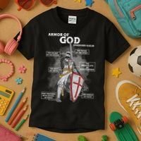 Armor Of God Ephesian 6:10-18 Kids T-Shirt thumb 3