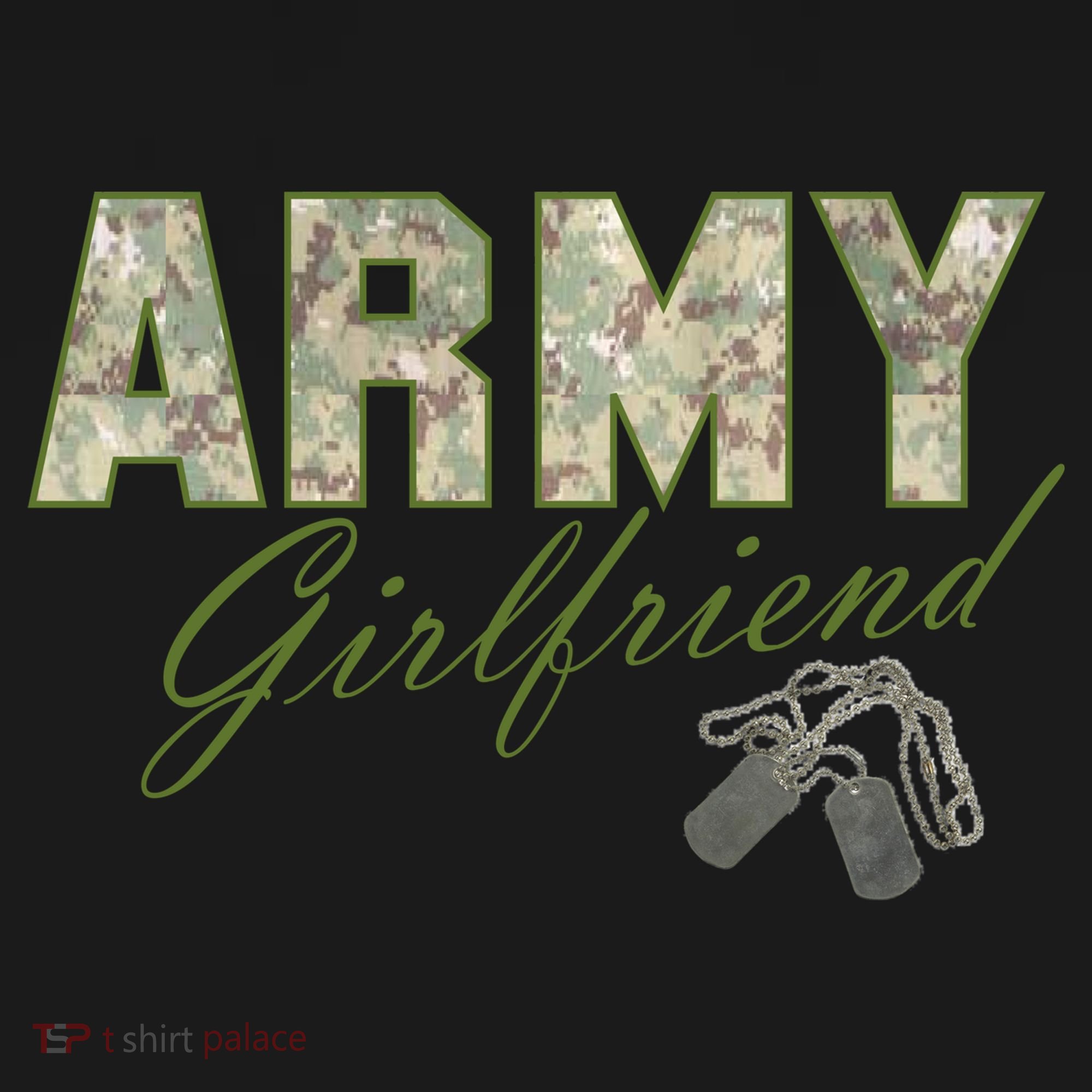 Army Girlfriend Button