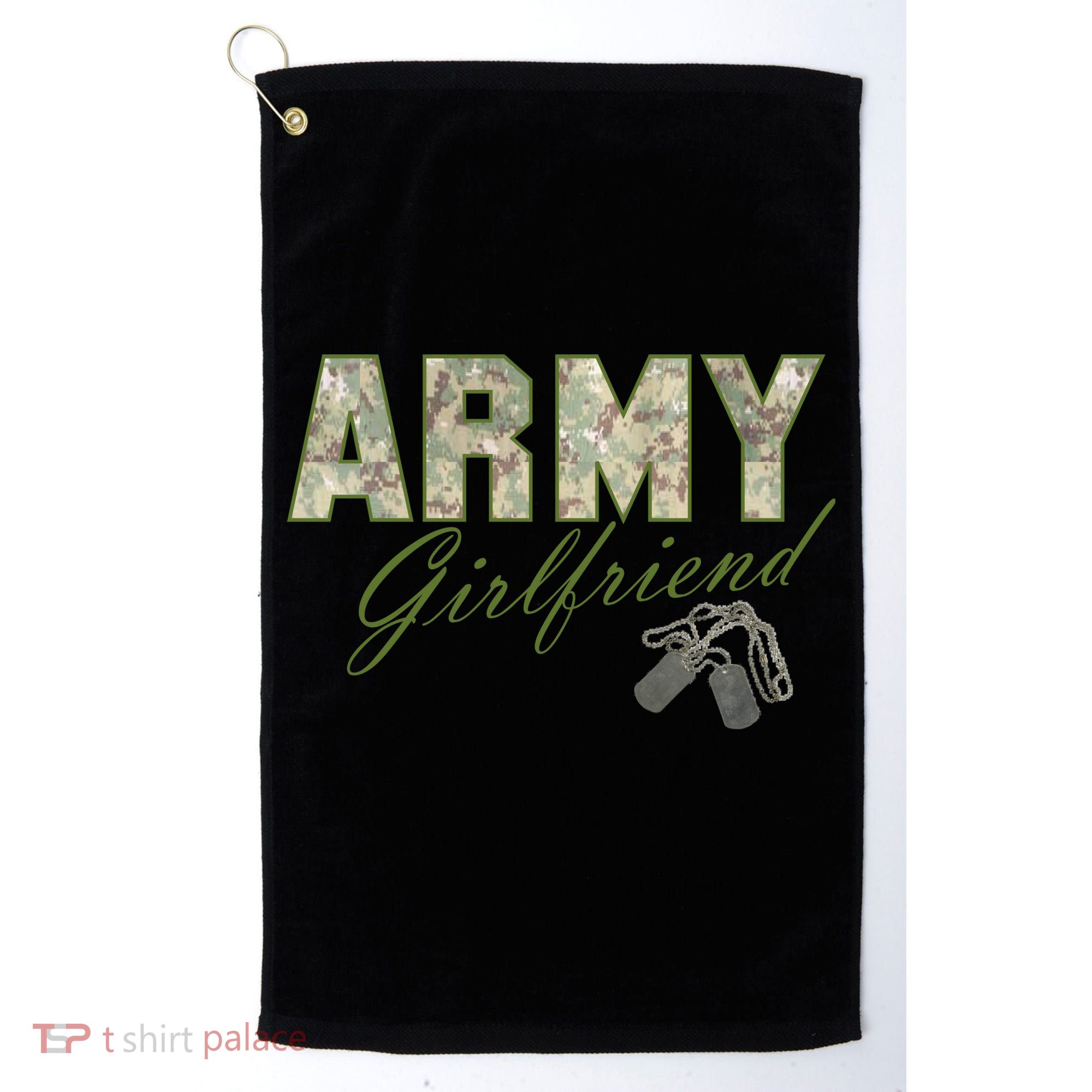 Army Girlfriend Golf Towel