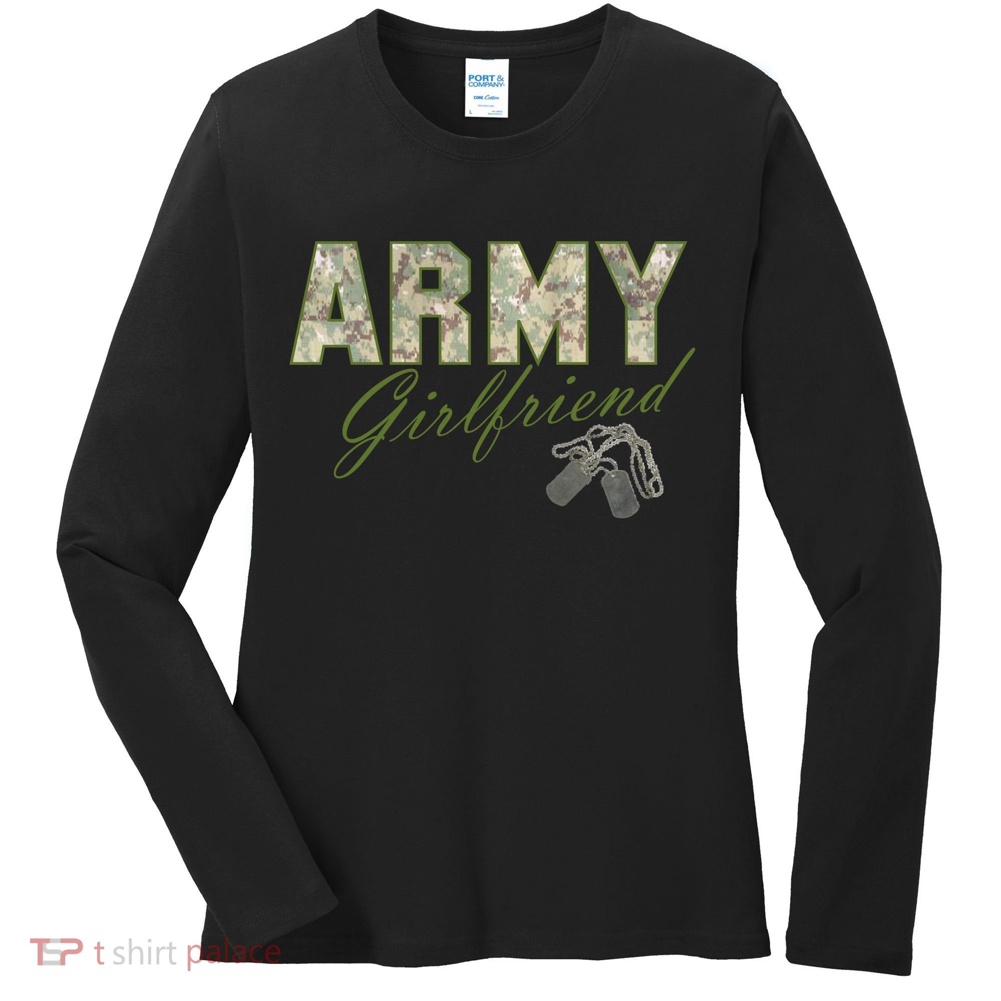 Army Girlfriend Women's Long Sleeve Shirt