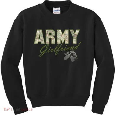 Army Girlfriend Kids Sweatshirt