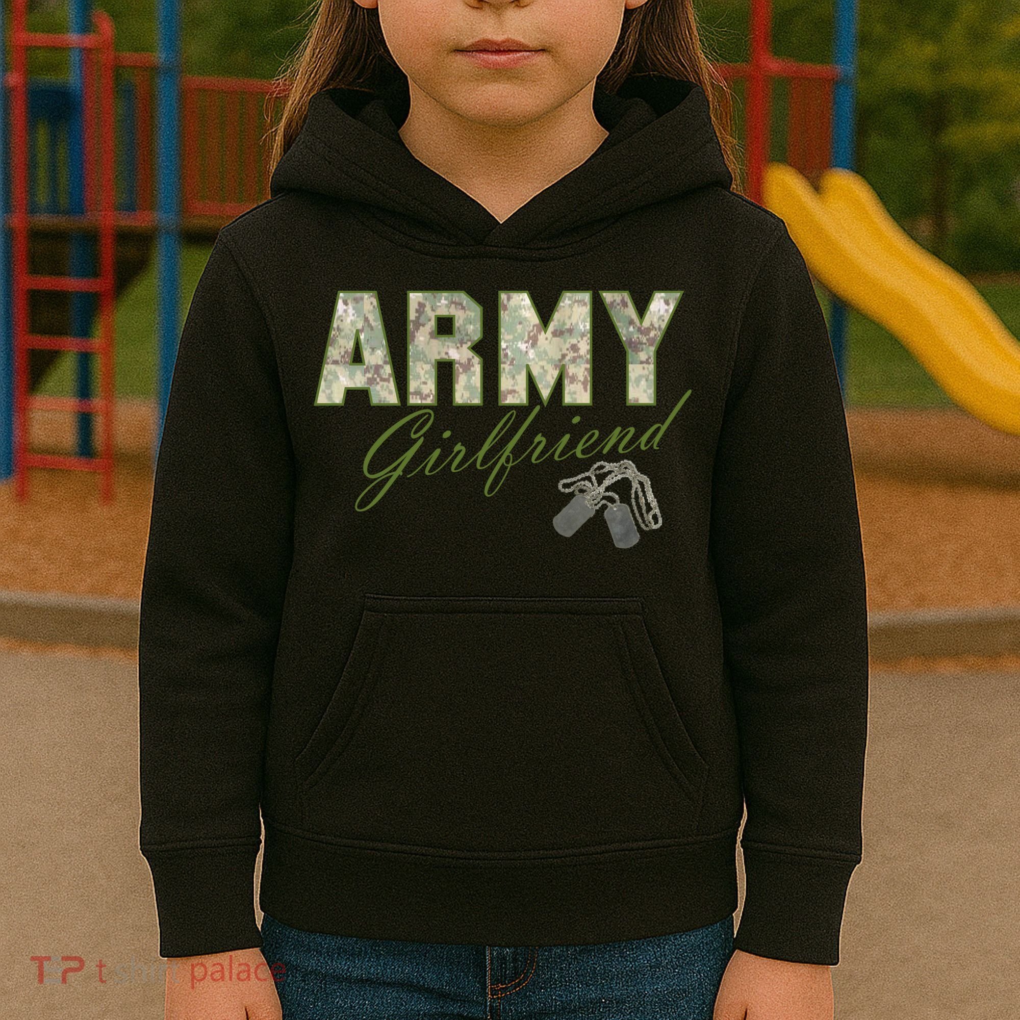 Army Girlfriend Kids Hoodie