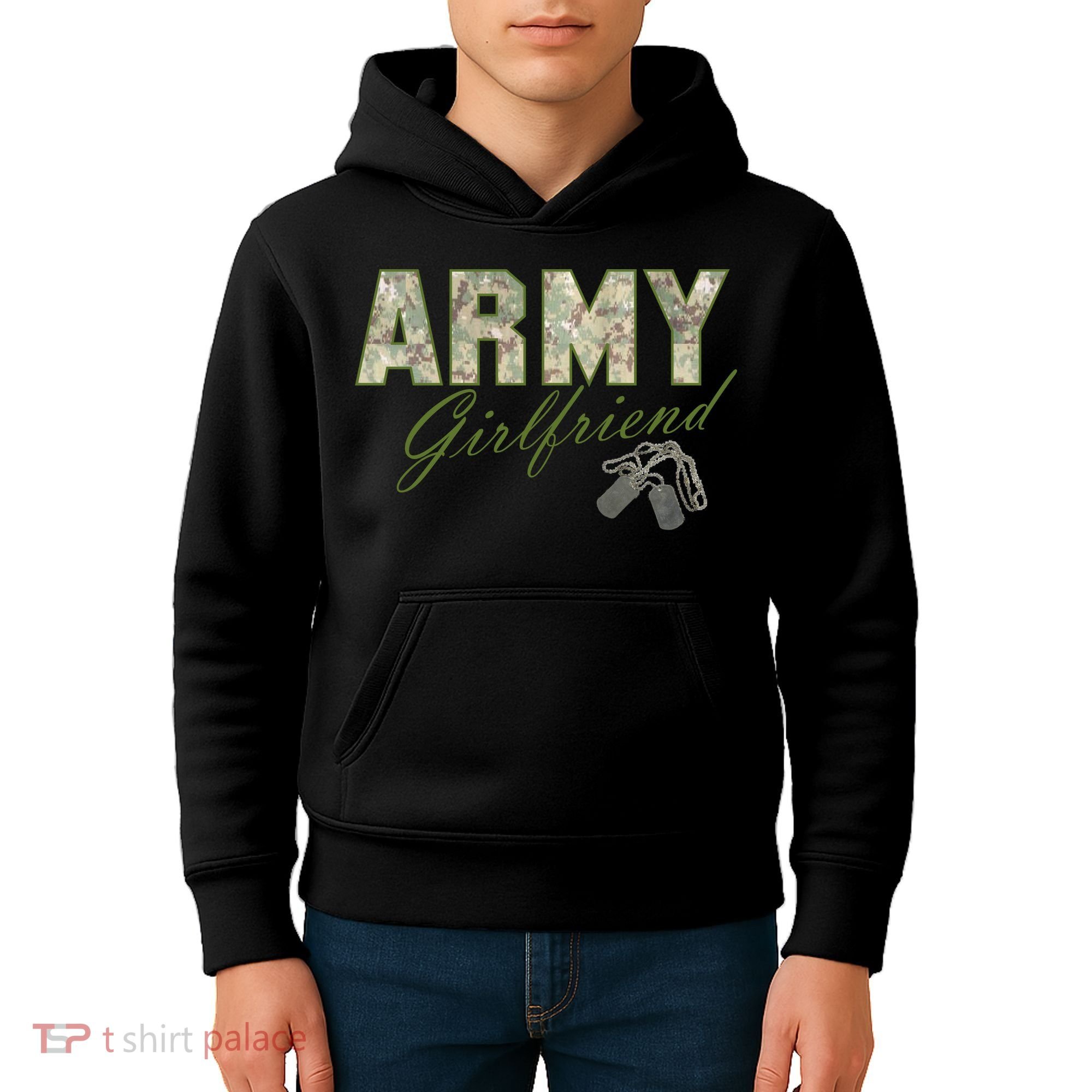 Army Girlfriend Kids Hoodie