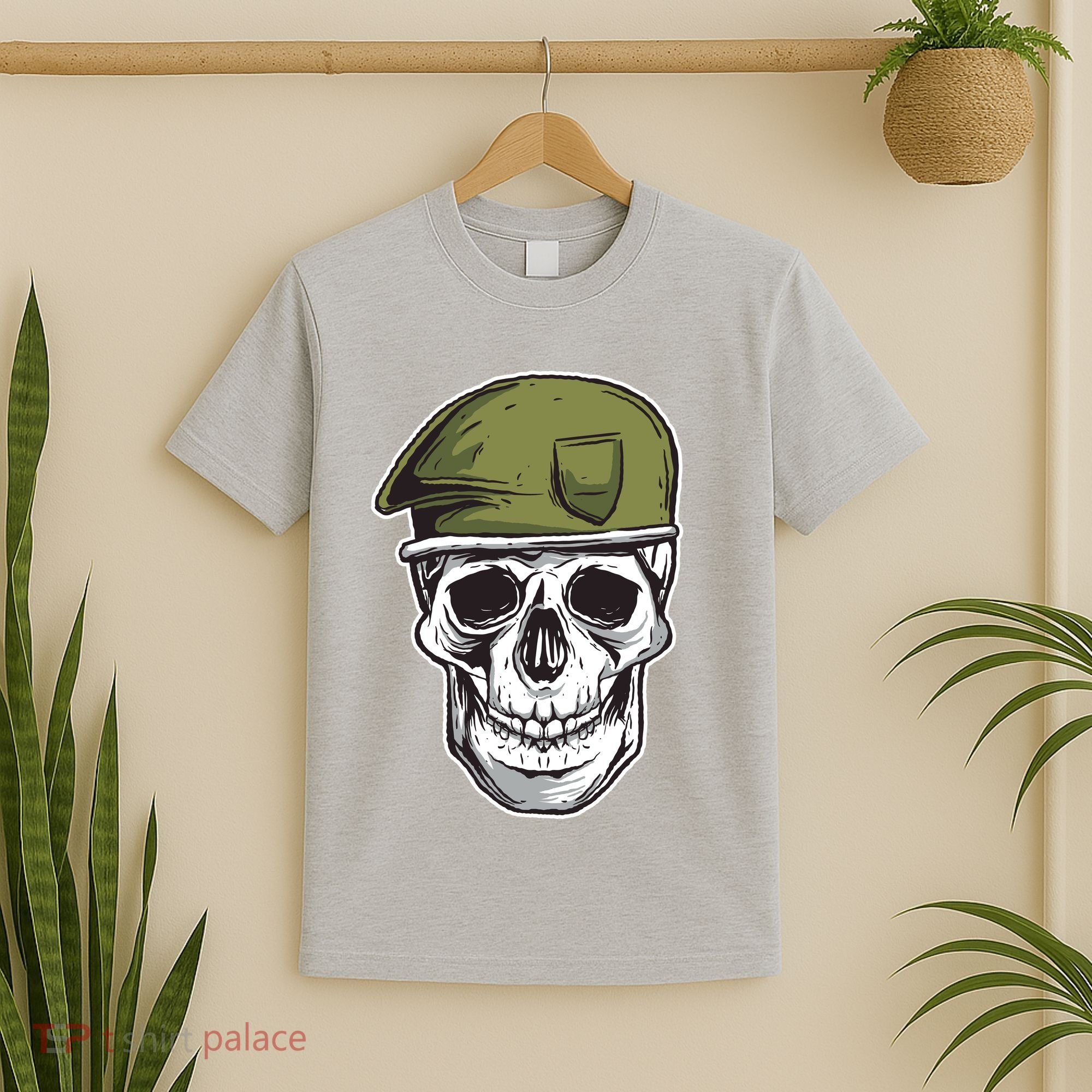 Army Military Skull T-Shirt