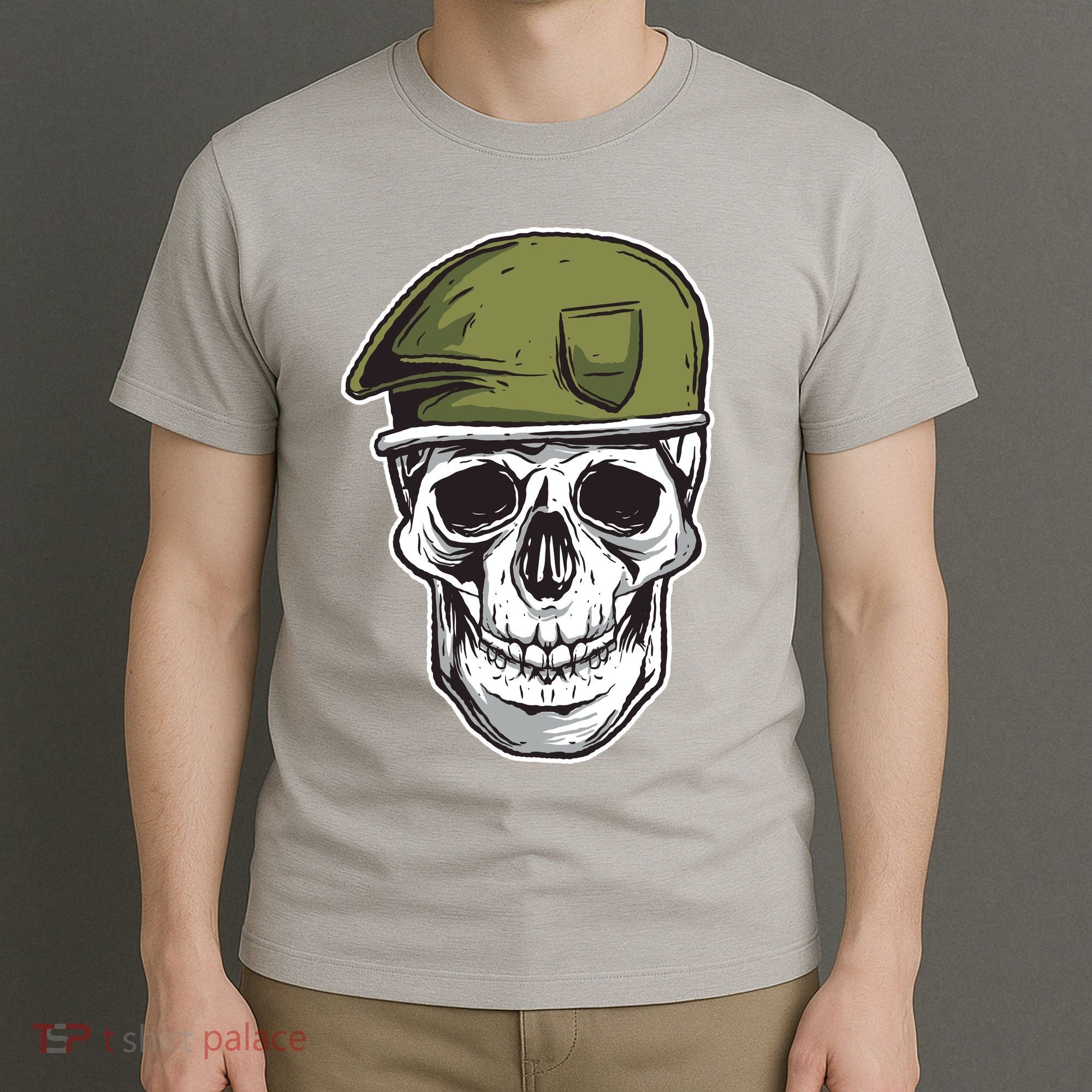 Army Military Skull T-Shirt