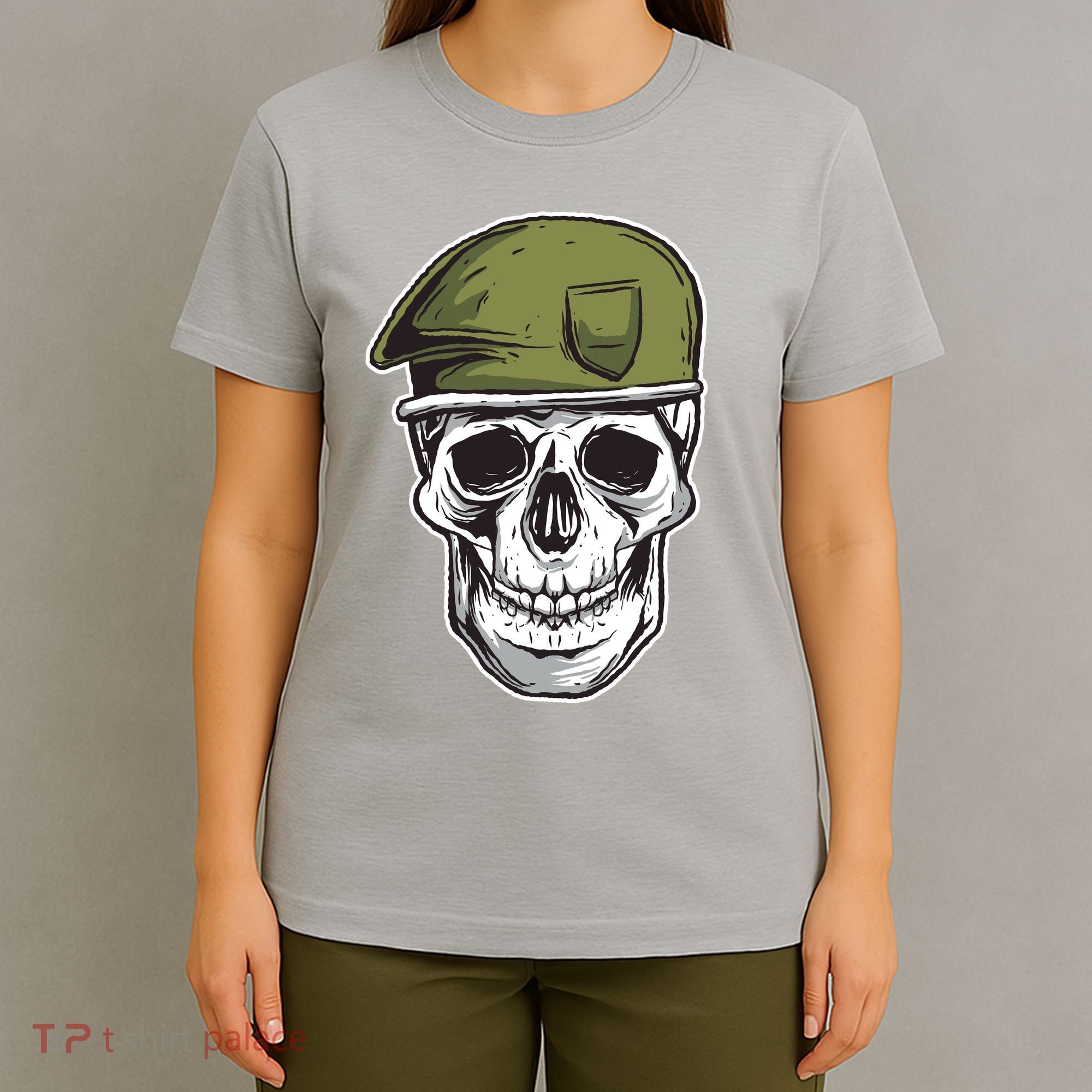 Army Military Skull T-Shirt
