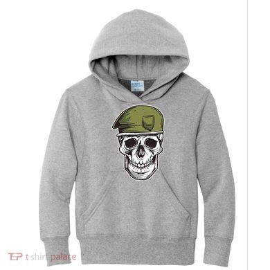 Army Military Skull Kids Hoodie