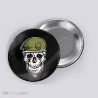 Army Military Skull Button thumb 0