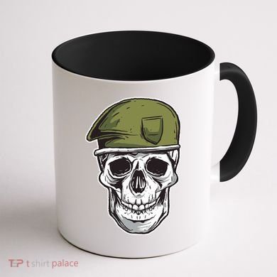 Army Military Skull Coffee Mug back