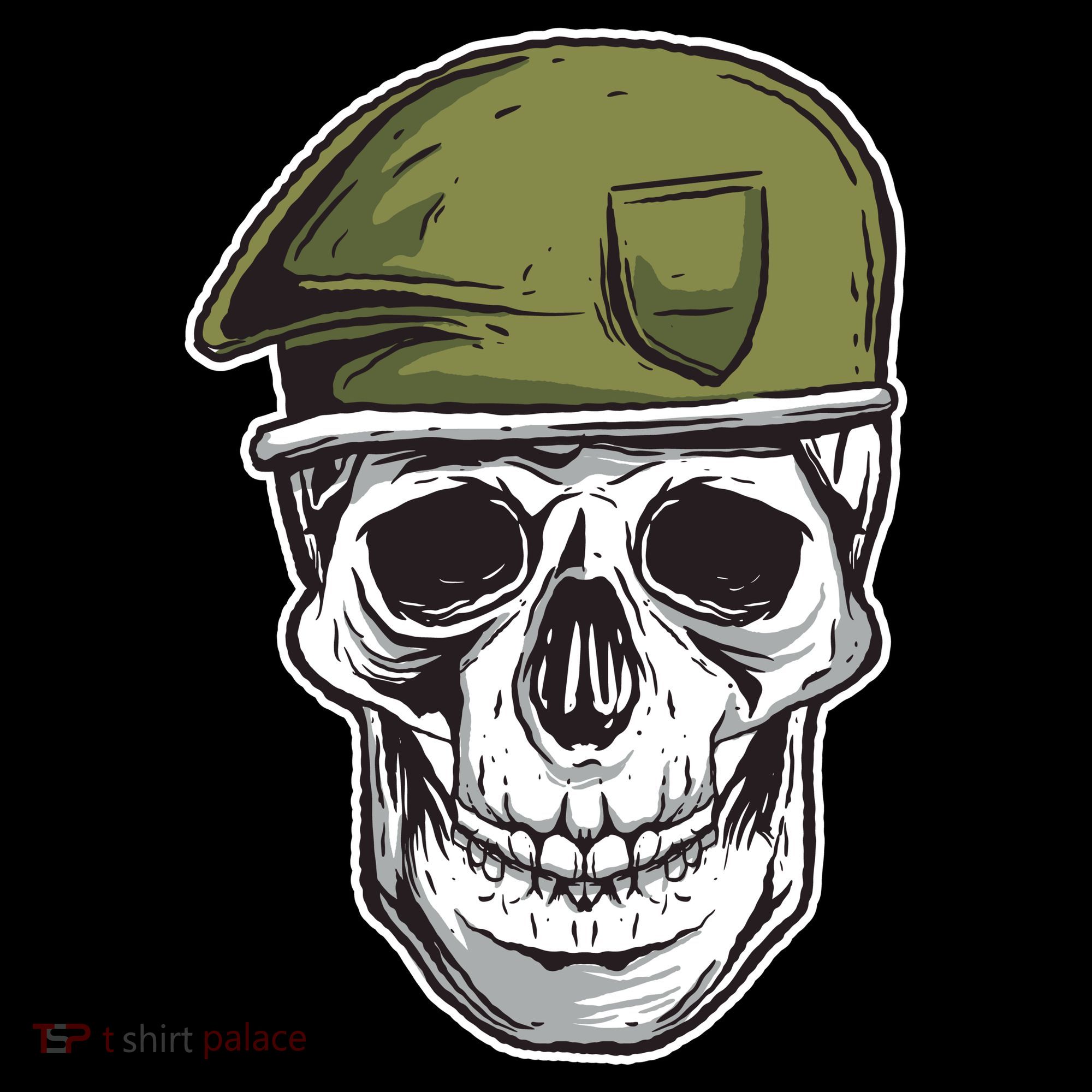 Army Military Skull Polo