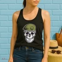 Army Military Skull Women's Tank Top thumb 2