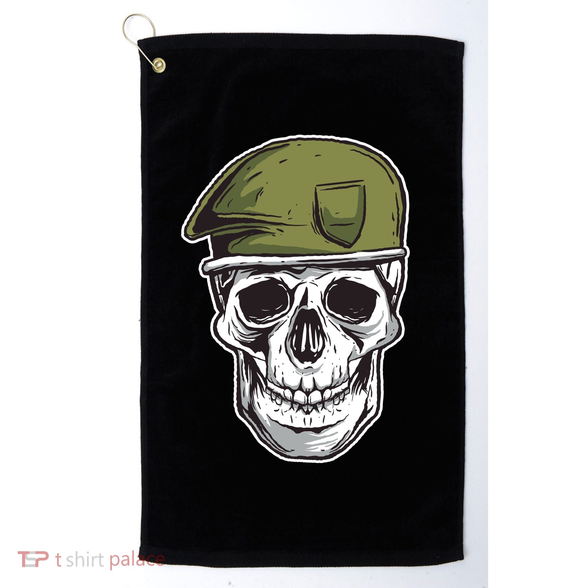 Army Military Skull Golf Towel