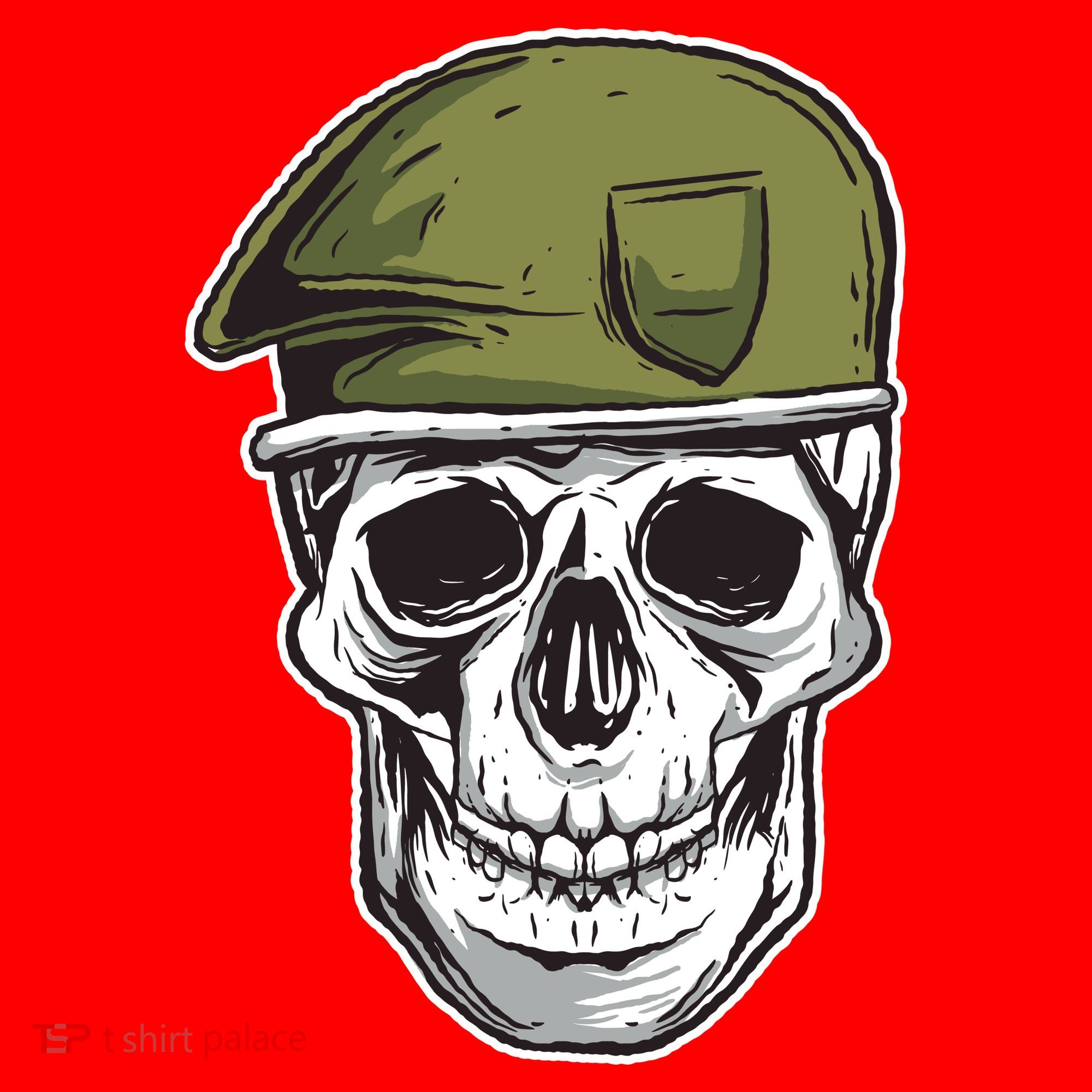 Army Military Skull Santa Hat