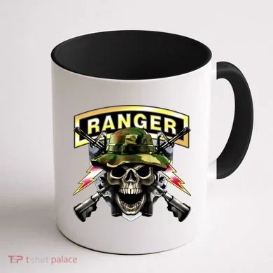 Army Ranger Skull Coffee Mug back