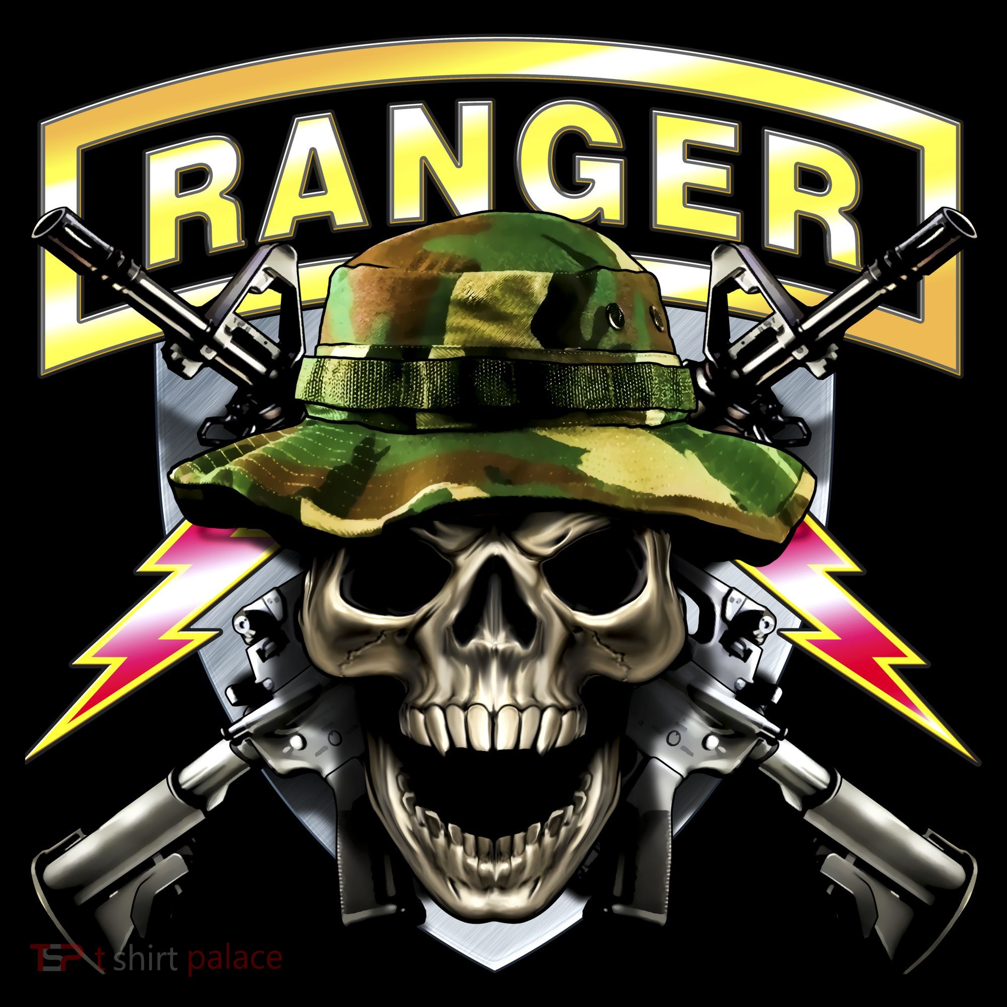 Army Ranger Skull Polo